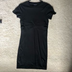 Soft Ribbed Side Cut Out Mini Dress